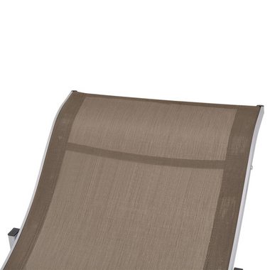 vidaXL Gartenliege Klappbare Sonnenliegen 2 Stk. Taupe Textilene, 2 St.