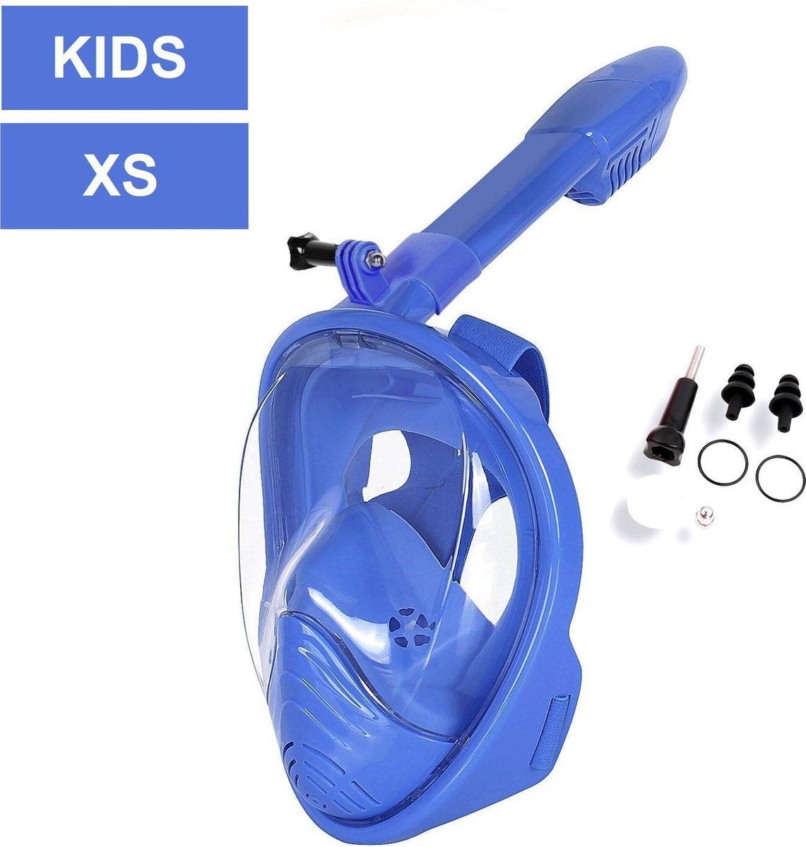 Campingwise Kinder XS blau Vollgesichts-Tauchmaske