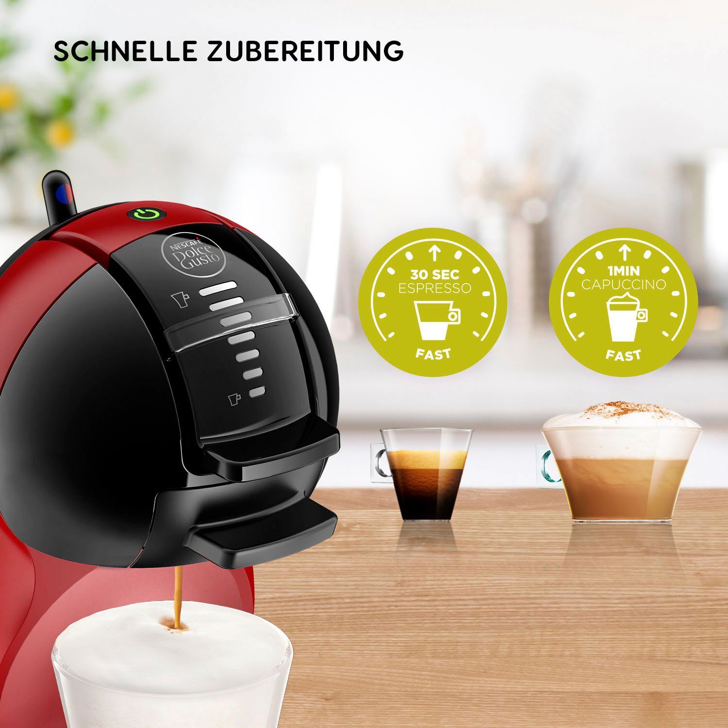 NESCAFÉ® Dolce Gusto® Kapselmaschine KP120H Mini Me, samtige Crema, Play & Select-Funktion, automatische Abschaltung