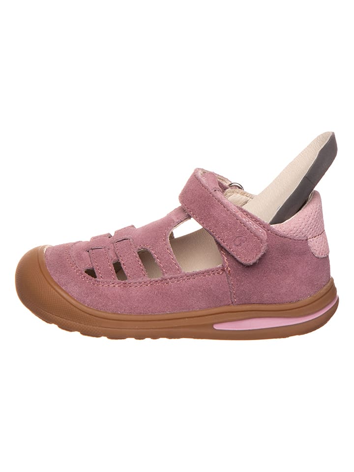 lamino Leder-Halbsandalen in Pink günstig kaufen