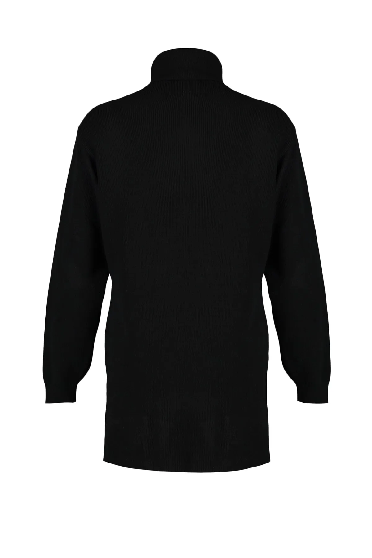 Trendyol Collection  Schwarz Schwarzes Mini-Strickkleid mit Rollkragen TWOAW23EL00026 Kleid TWOAW23EL00026