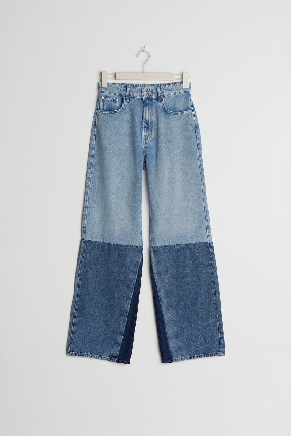 Block wide jeans