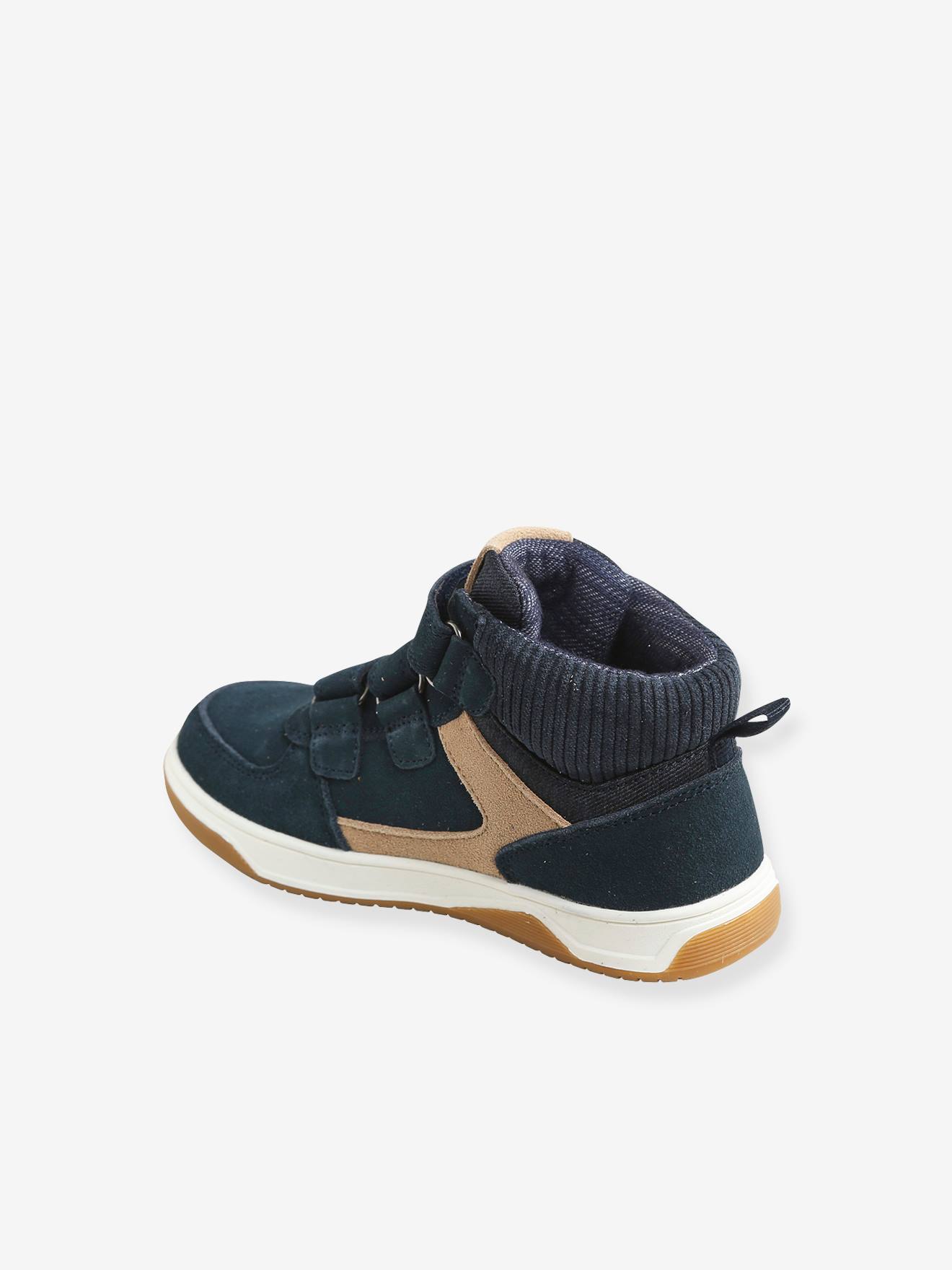 Vertbaudet Hohe Jungen Sneakers mit Cord - marine