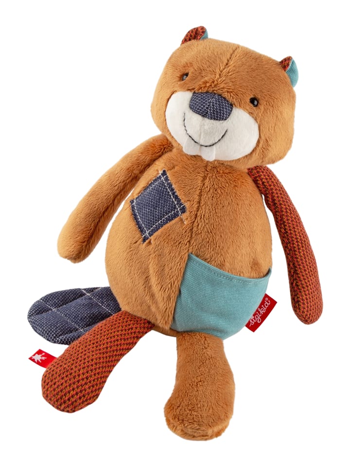 Sigikid Kuscheltier Biber Patchwork Sweety in braun/blau günstig kaufen onesize