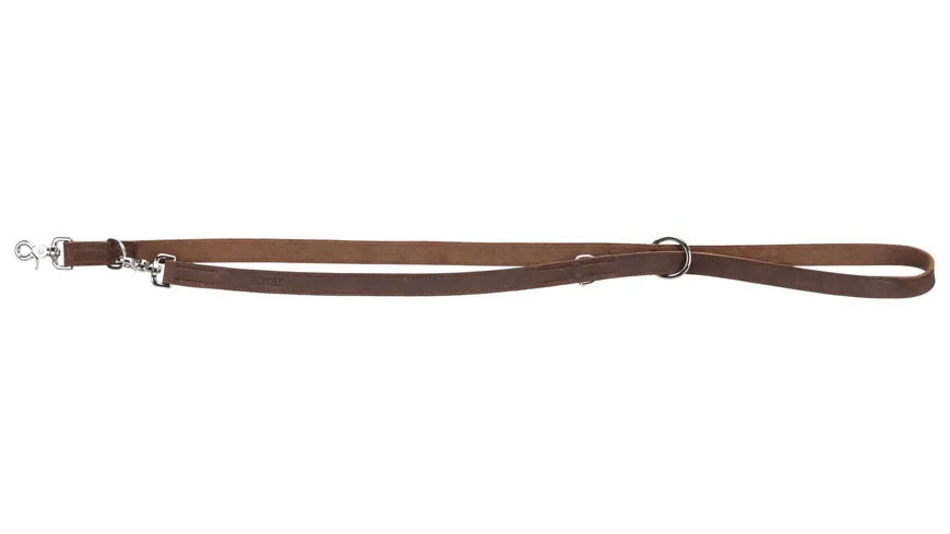 Trixie Rustic Fettleder Leine dunkelbraun M-L Maße: 2,00 m/20 mm