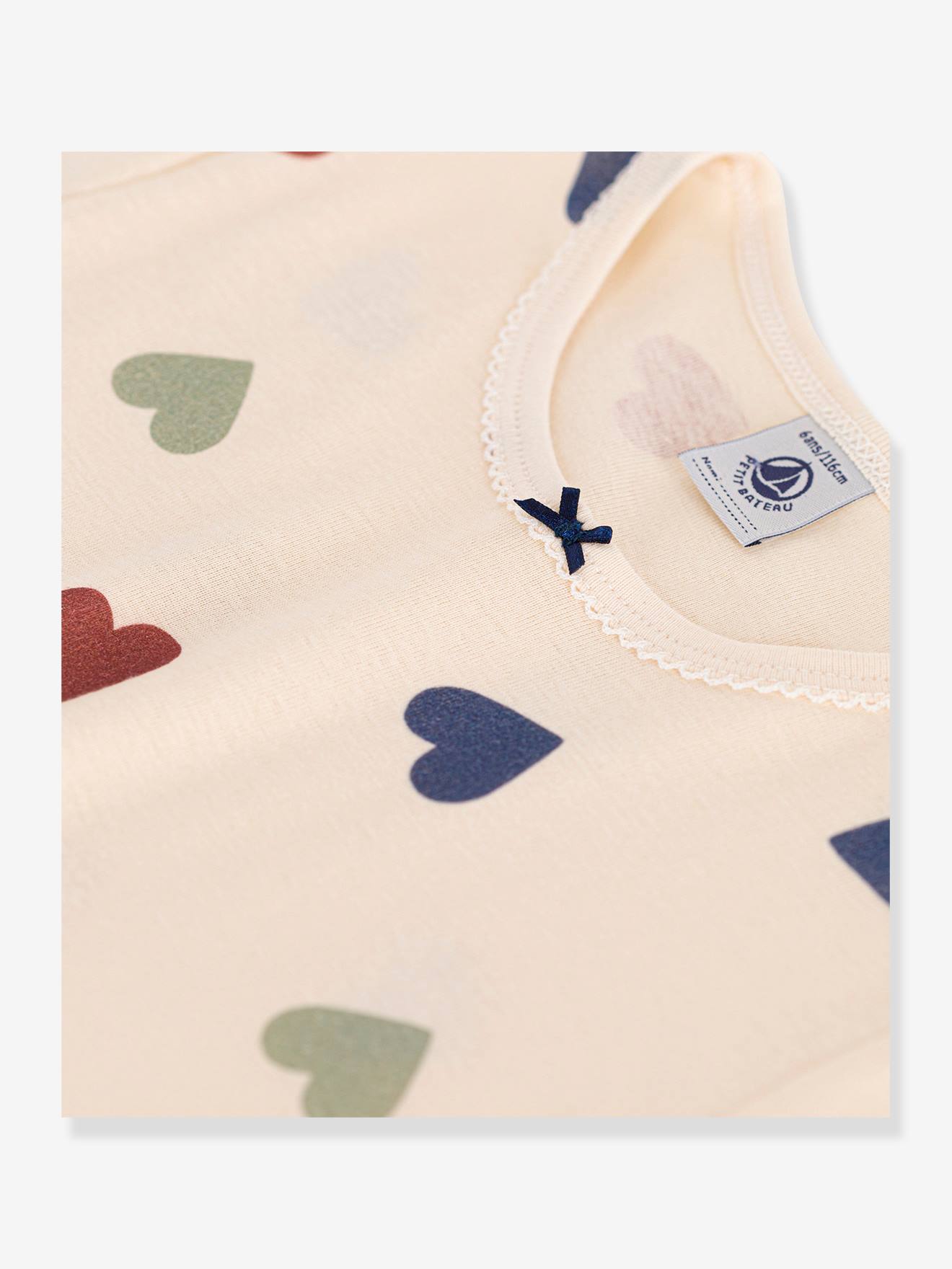 Petit Bateau Mädchen Nachthemd PETIT BATEAU - beige bedruckt