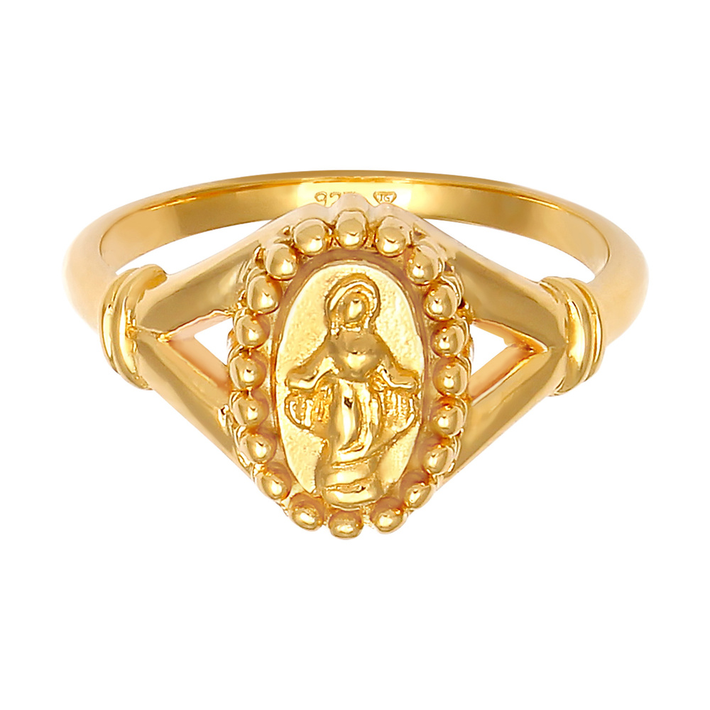 Elli Elli Bague L'image de la femme, symbole de la foi, tendance religieuse en argent  Bague