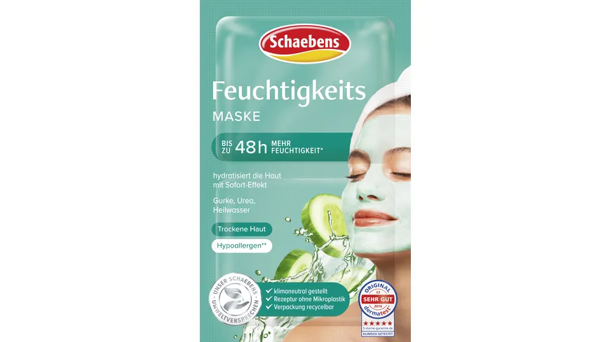 Schaebens Feuchtigkeits Maske 2x5 ml 10 ml
