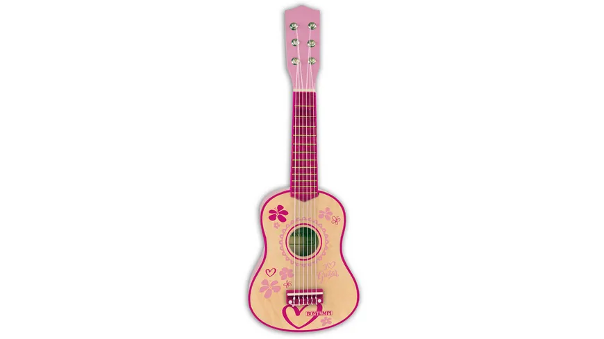 Bontempi - Holzgitarre pink