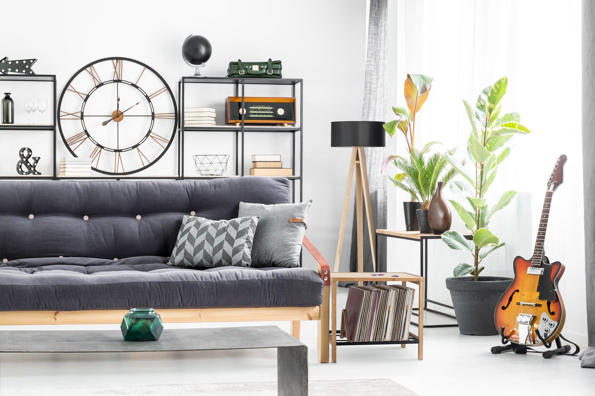 Stagecaptain CD-Regal Schallplatten Regal - Phonomöbel für LP Vinyl-Ständer, SPR-4050 Woodie 1-tlg., Aufbewahrung von bis zu 120 Vinyls