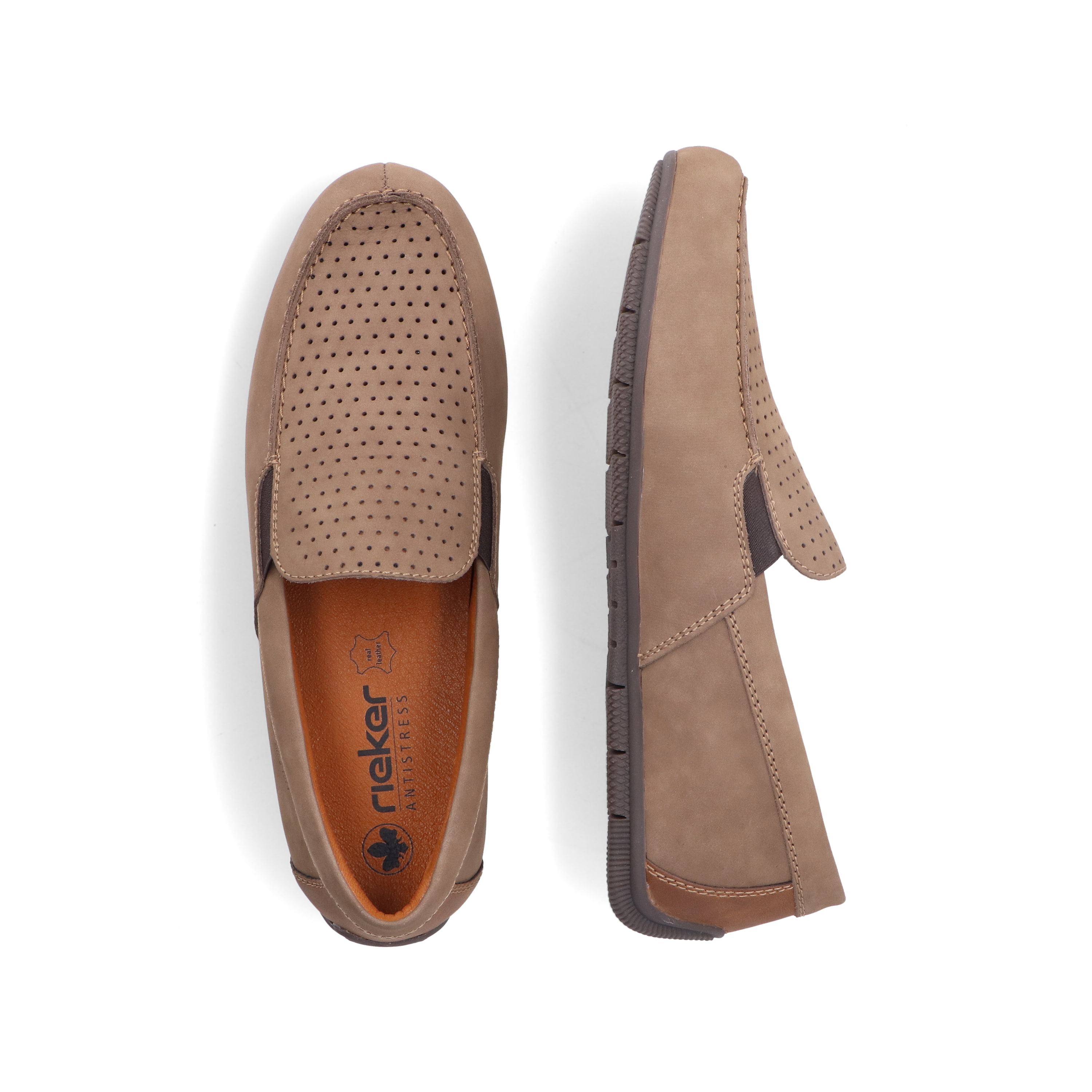 Rieker Herren Slipper zimtbraun