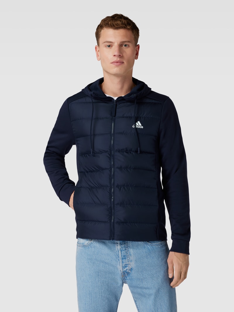 Daunenjacke mit Daunen-Feder-Füllung in dunkelblau