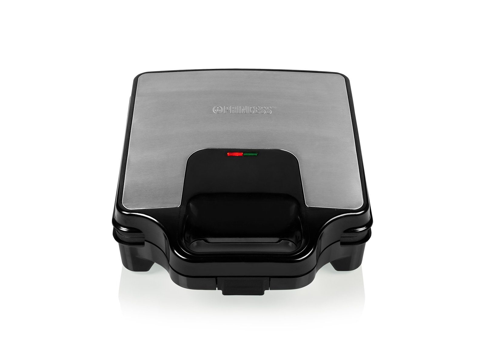 PRINCESS Sandwichmaker, 1600 W, kleiner 4er Toaster Panini Snackmaker mit Gabel, Antihaftbeschichtung