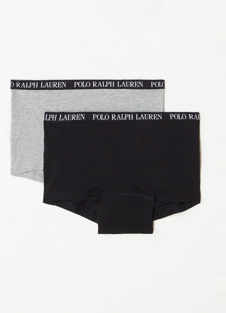 Pantaloni scurți din denim cu bandă cu logo Ralph Lauren, pereche de 2