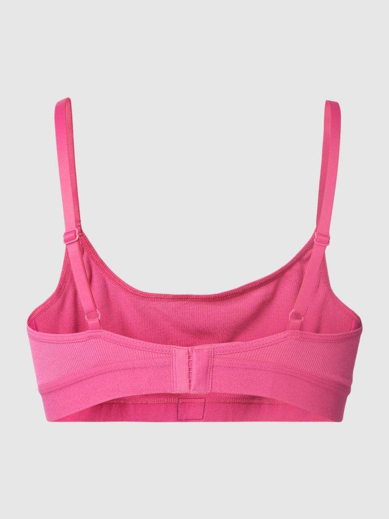 Bralette mit Label-Detail in pink