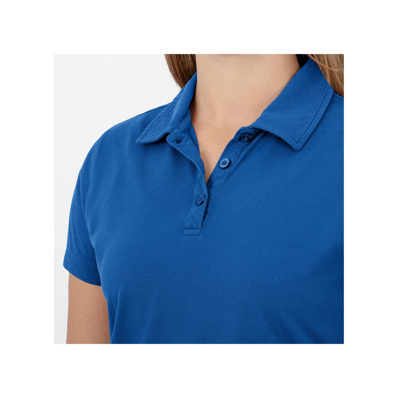 JAKO Doubletex Polo Shirt Damen Blau F400