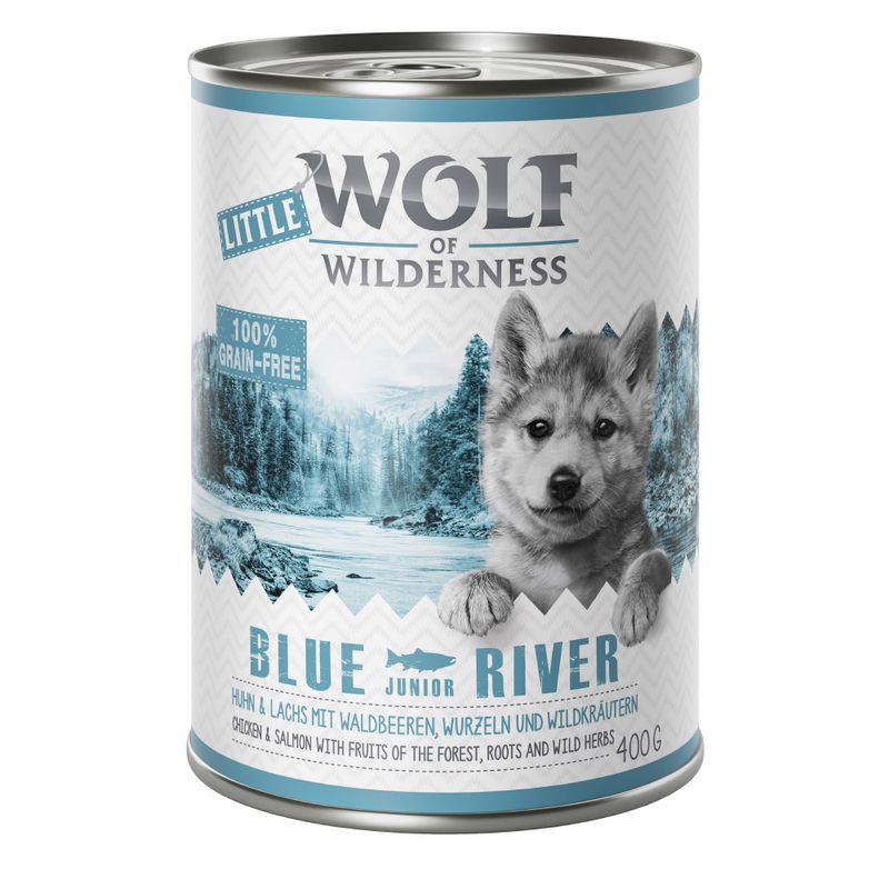 Wolf of Wilderness 12 kg Trockenfutter + 6 x 400 g Nassfutter