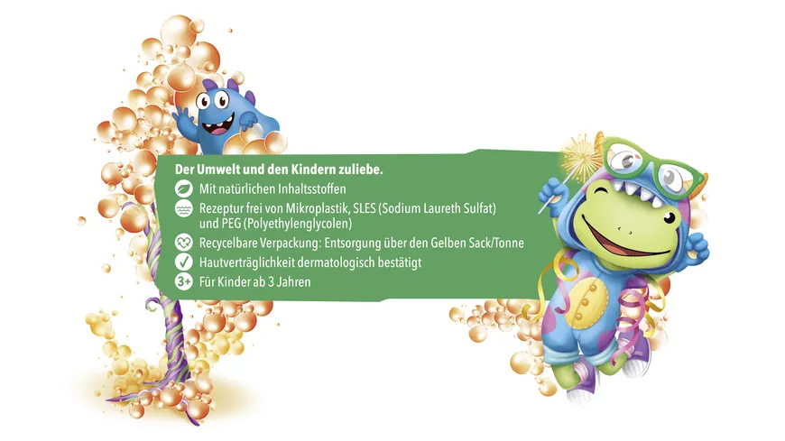 tetesept Kinder Badespaß Knisterschaumbad Monsterparty 45 g