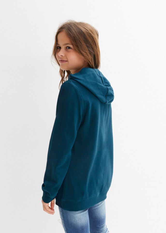 Mädchen Kapuzen-Sweatshirt aus Bio Baumwolle