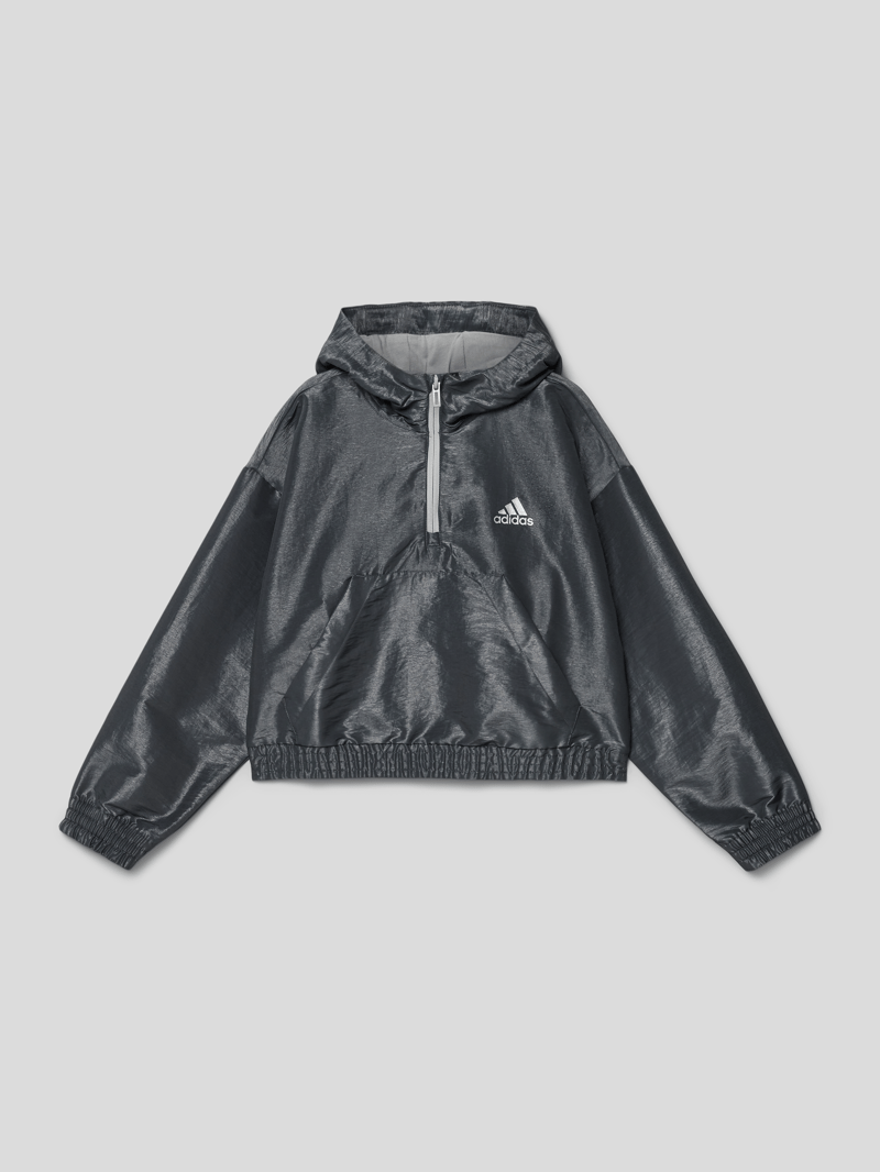 Jacke mit Känguru-Tasche in hellgrau