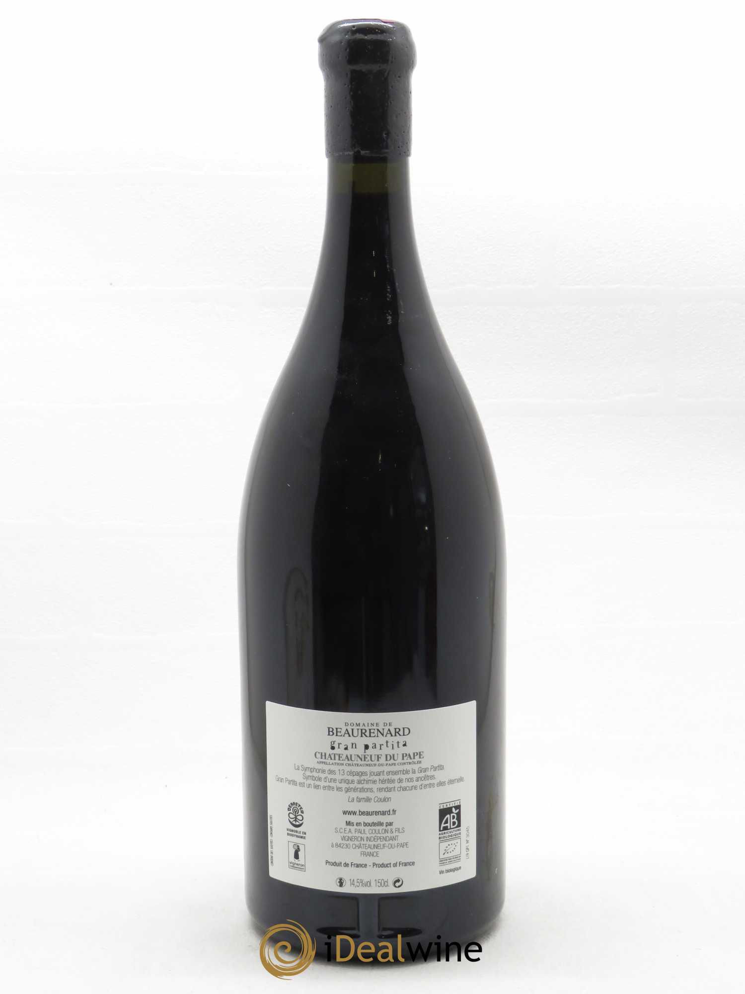 Châteauneuf-du-Pape Gran Partita Beaurenard (Domaine de)  2015 - Lot de 1 Magnum