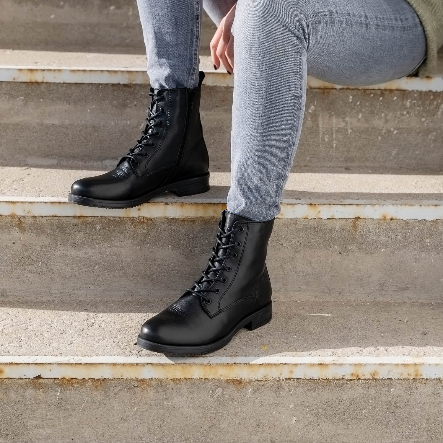 Palado Chalki, Schnürstiefeletten, Damen, Schwarz