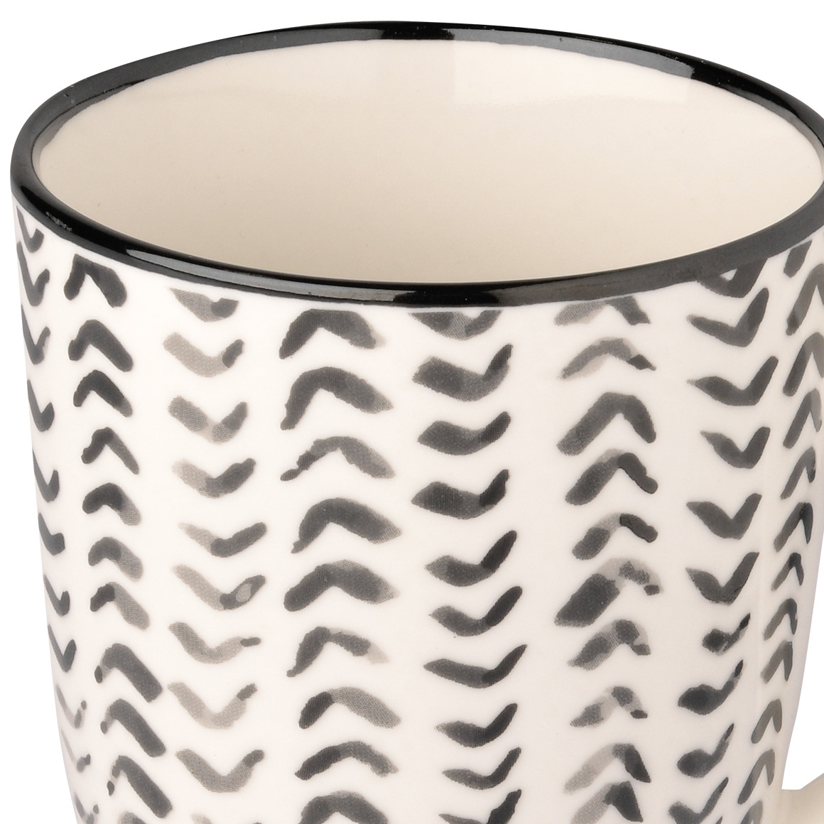 Tasse mit grafischem Muster