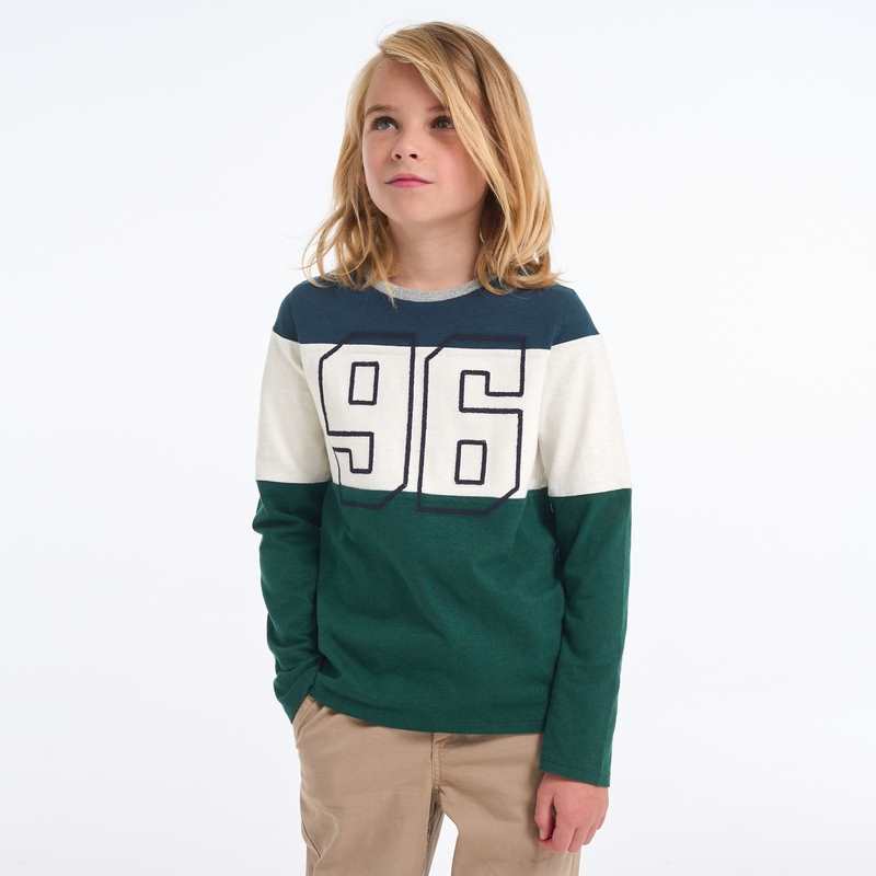 T-shirt manches longues 96 vert garçon