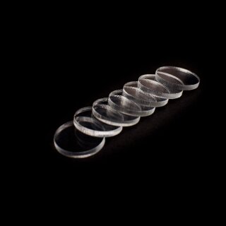 Clear Acrylic Miniature Base, Round 25mm