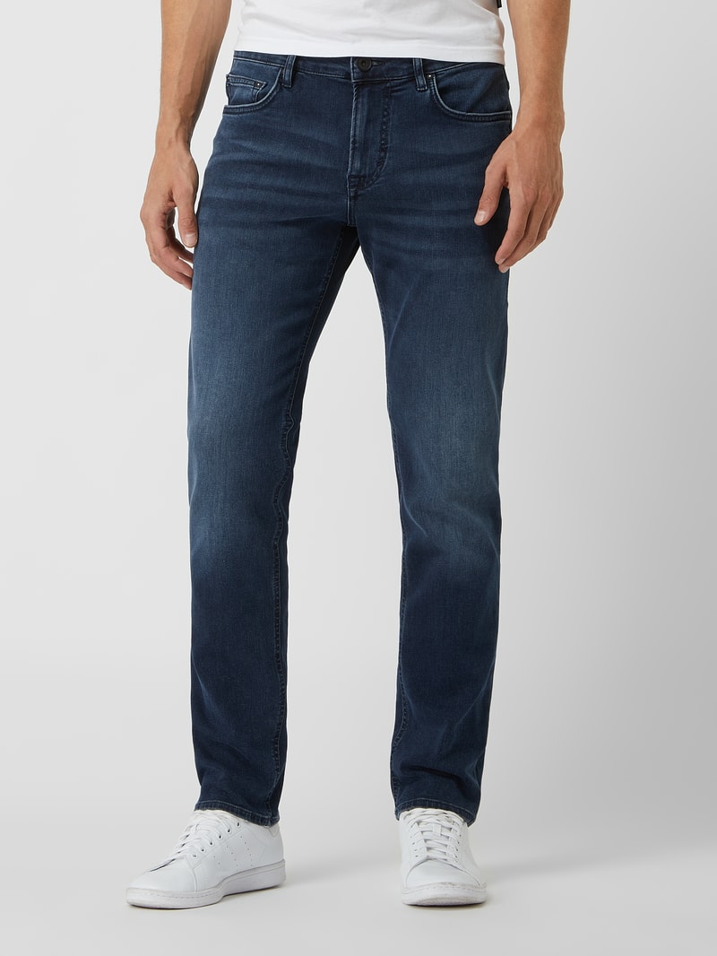 Modern Fit Jeans mit Stretch-Anteil Modell 'Mitch' in rauchblau