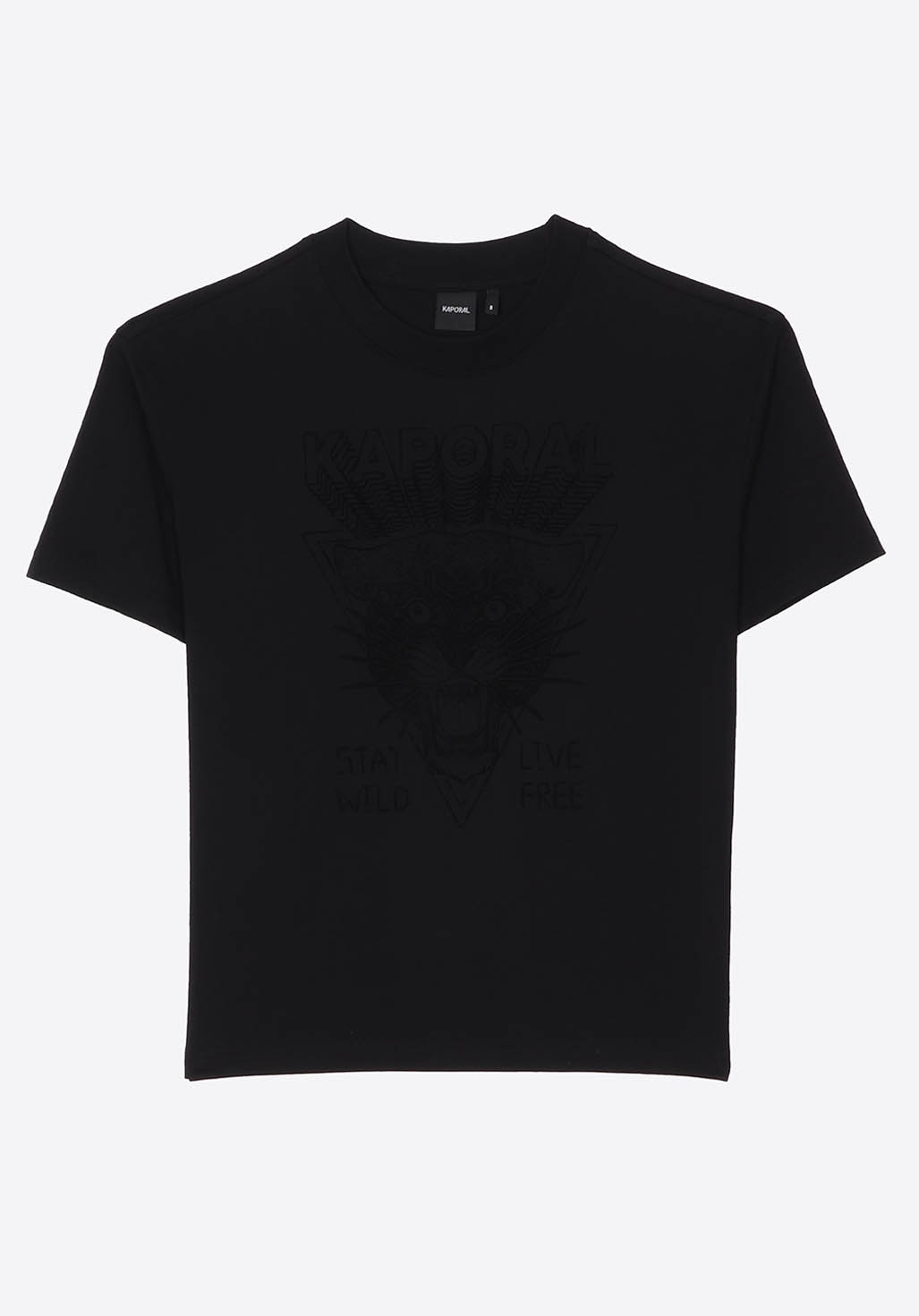 EPPIE  T-shirt noir Garçon 100% coton