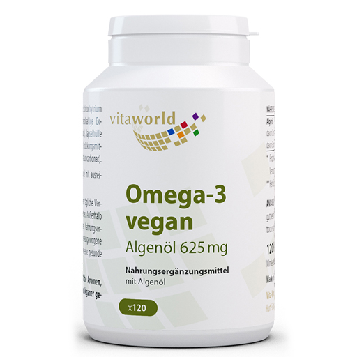 OMEGA-3 VEGAN Algenöl 625 mg Kapseln  120 St  Kapseln