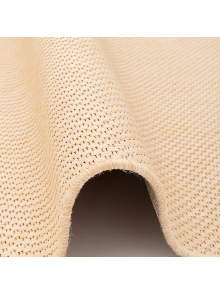 Pergamon In & Outdoor Teppich Flachgewebe Valencia Mix in Honig günstig kaufen