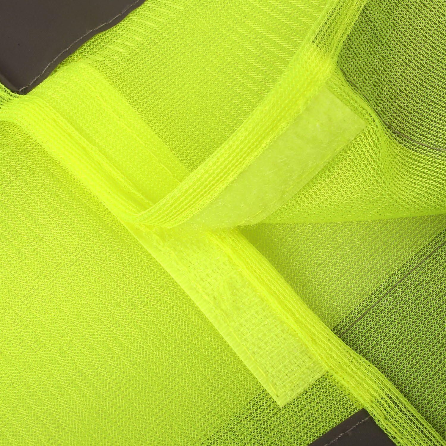 Einemgeld Warnweste 10 Stück Warnwesten Auto Pannenweste, Waschbar, High Visibility Vest