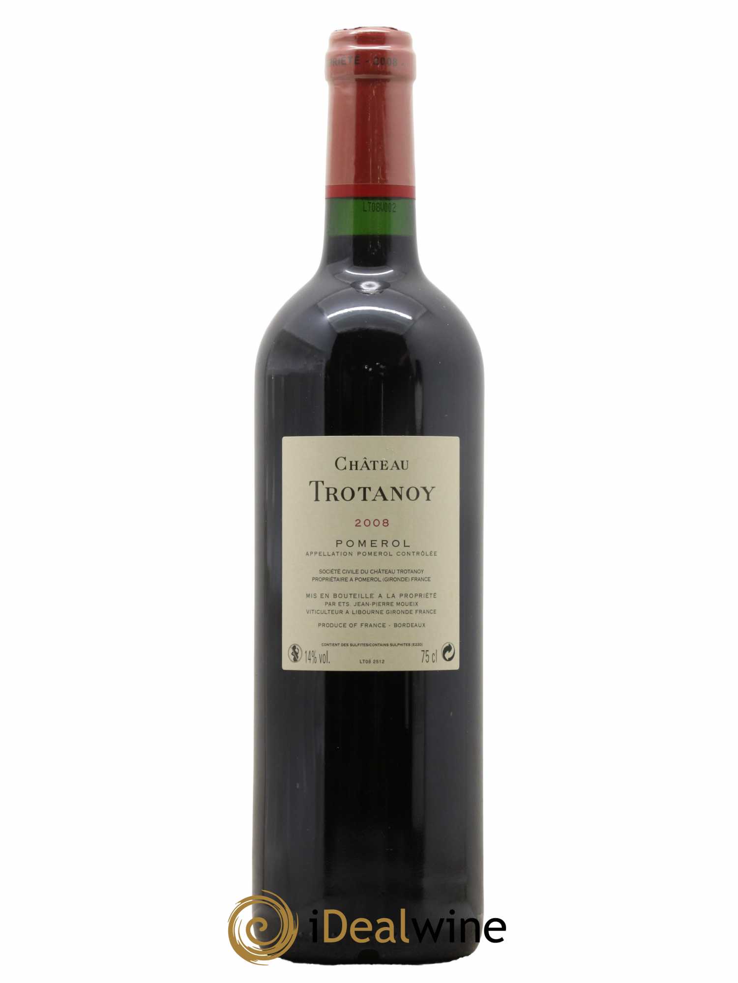 Château Trotanoy  2008 - Lot de 1 Bouteille