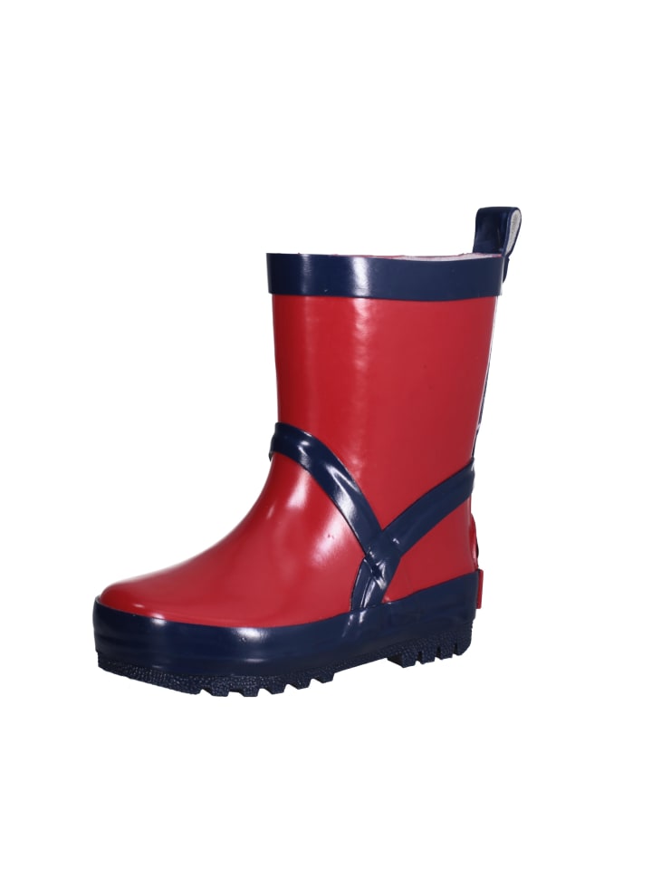 Playshoes Gummistiefel uni in Rot/Marine günstig kaufen 22/23