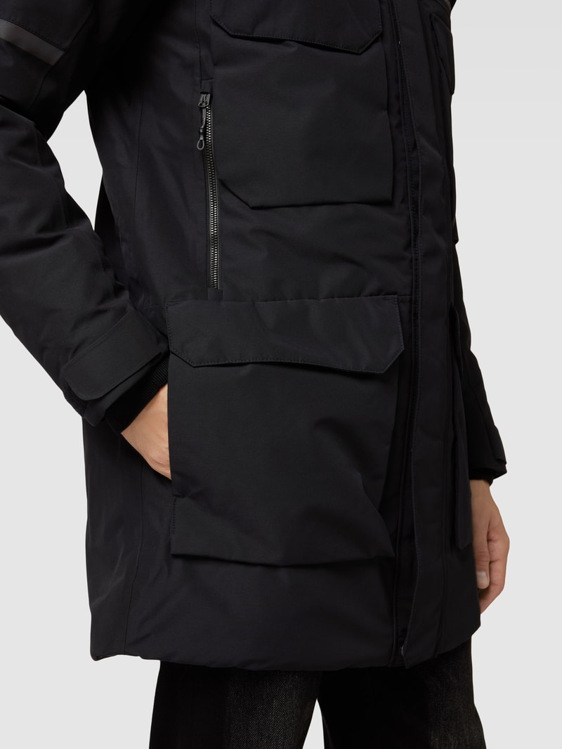 Parka mit Cargotaschen Modell 'DREW' in schwarz