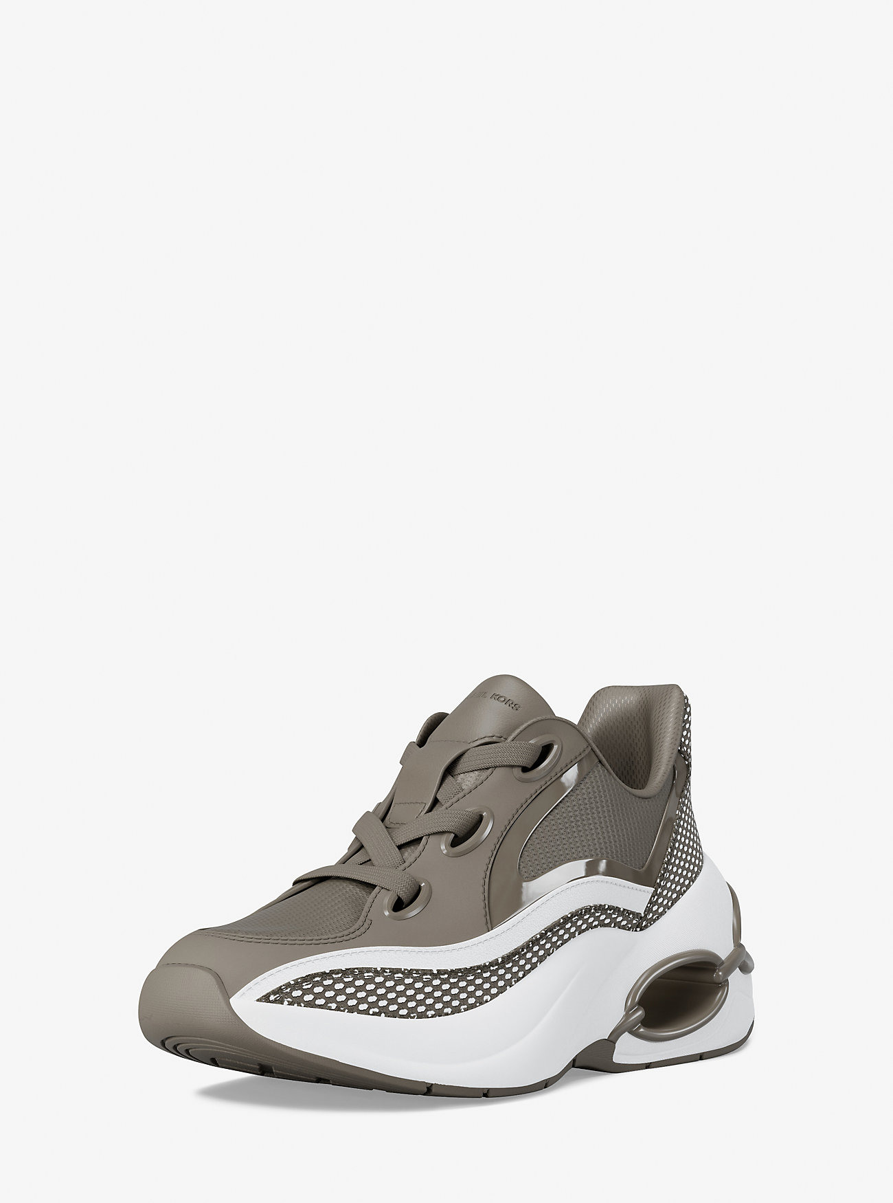 Toni Mixed-Media Sneaker - BIRCH