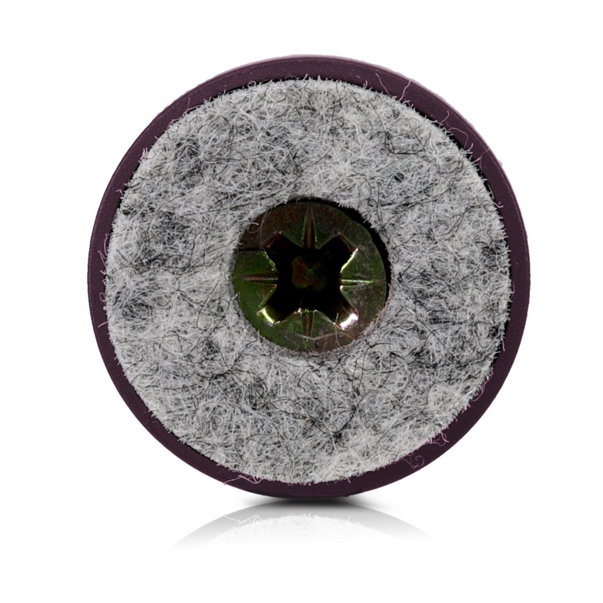 Navaris Möbelfuß 50x Filzgleiter mit Schraube, Bodenschutz für Möbel, rund, 20 mm, (50-St)
