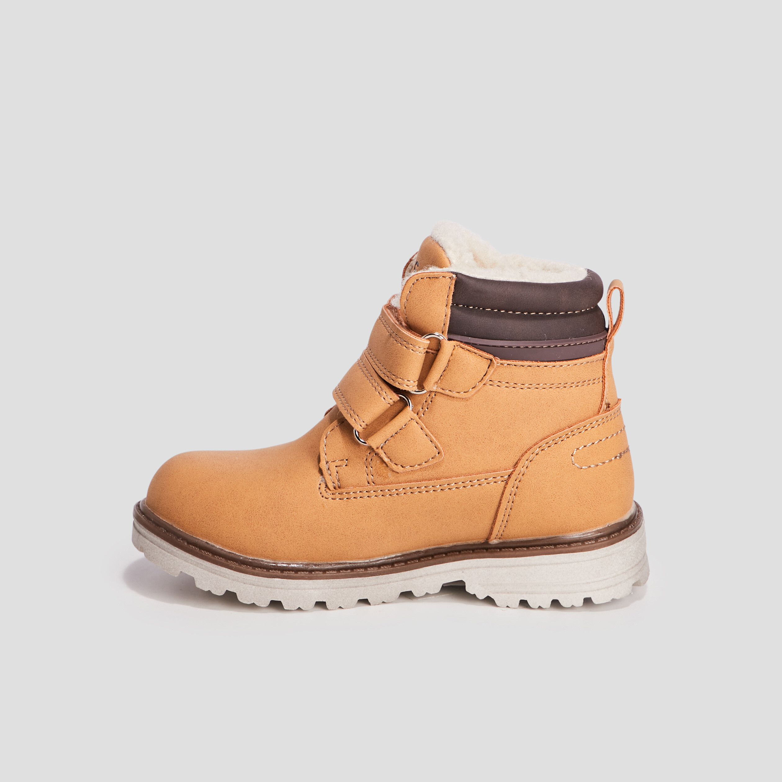 Bottines crantées Creeks camel garçon | La Halle