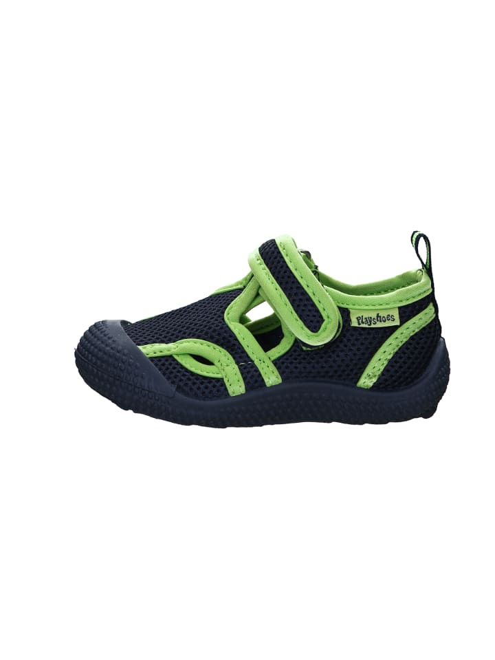 Playshoes Aqua-Sandale in Marine/Grün günstig kaufen