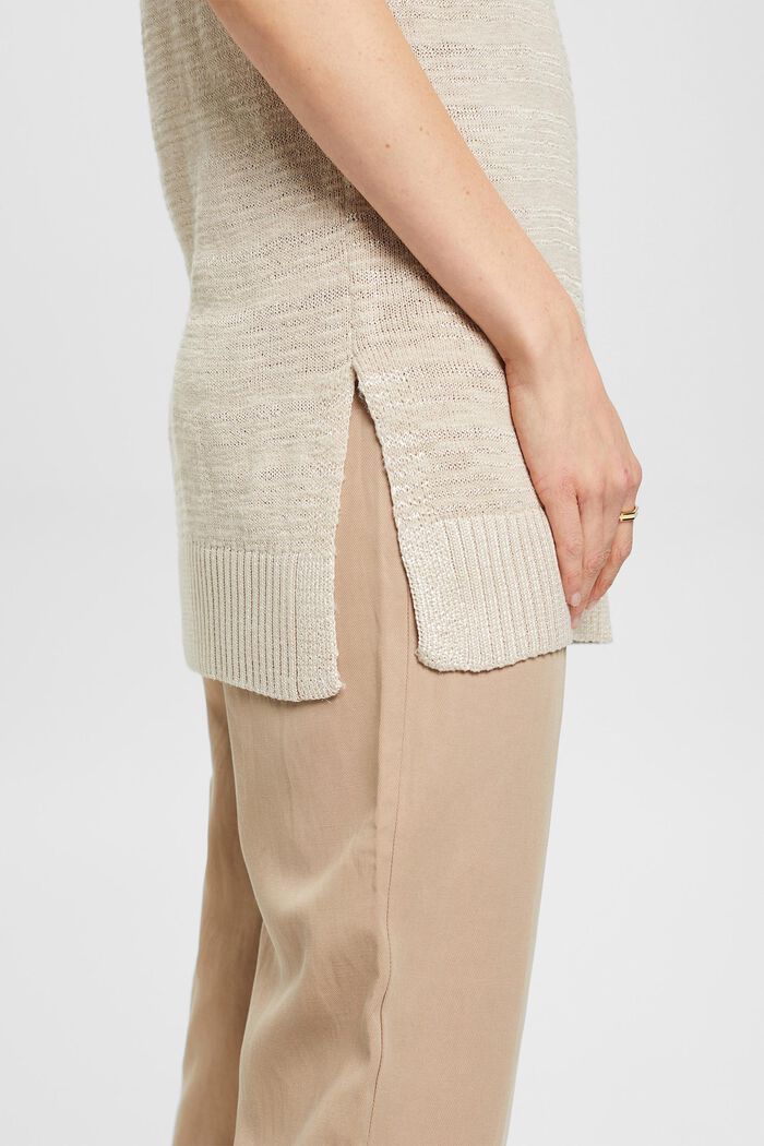 Pullover im Tunika-Stil mit V-Ausschnitt