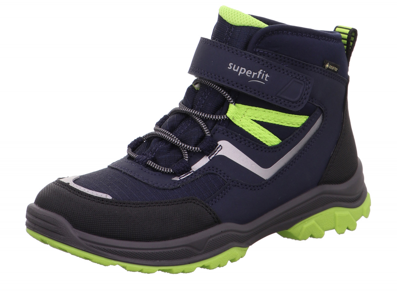 JUPITER - Blau/Grün Boots mit Klettverschluss