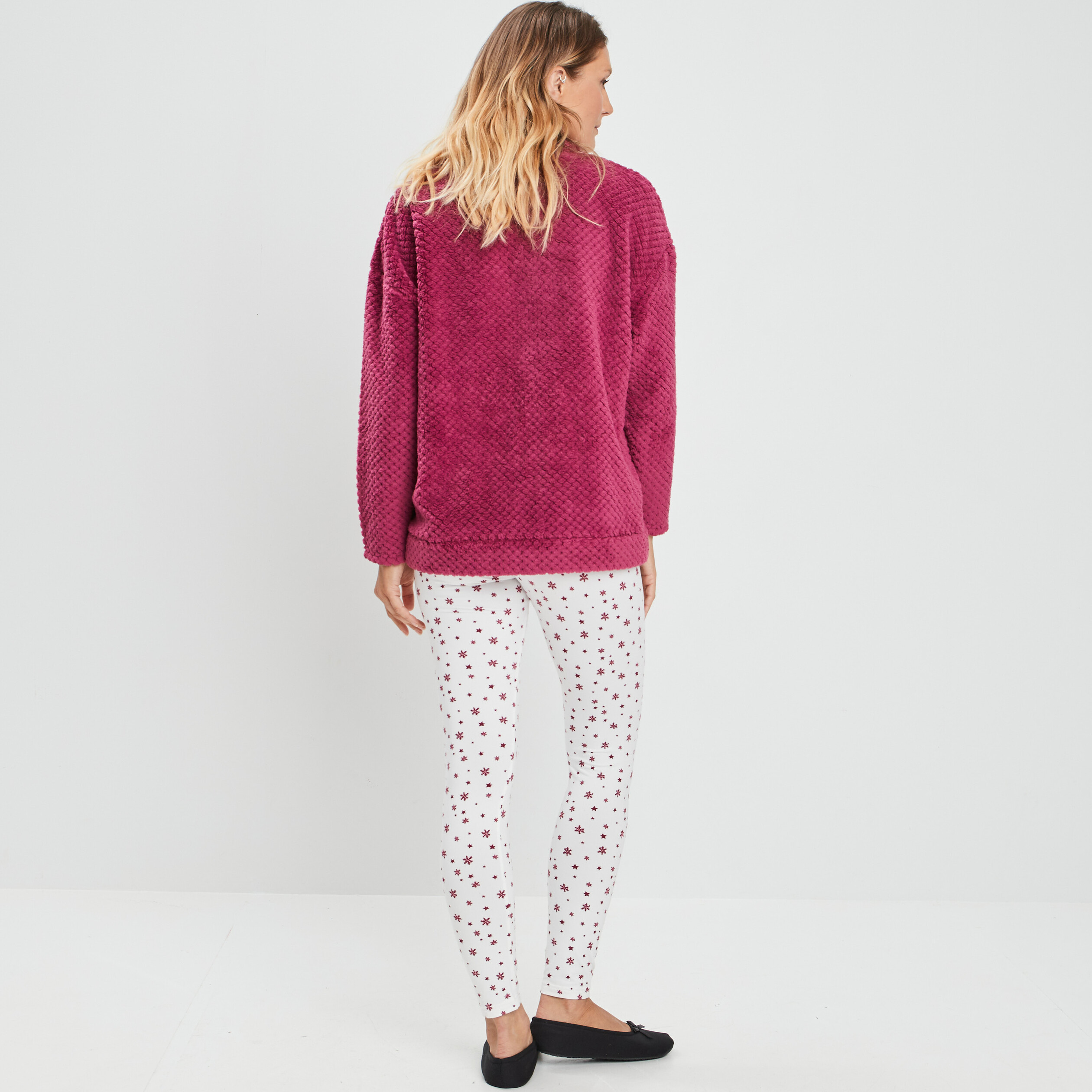 Ensemble pyjama 2 pièces ecru femme | La Halle