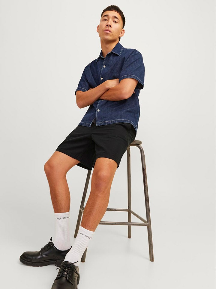 Jack & Jones Shorts in Schwarz günstig kaufen
