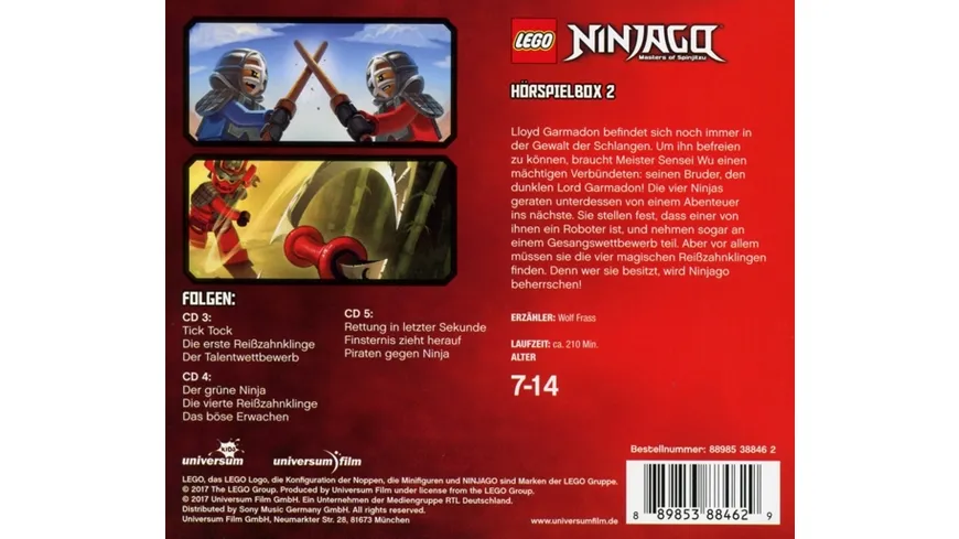 LEGO Ninjago Hörspielbox 2