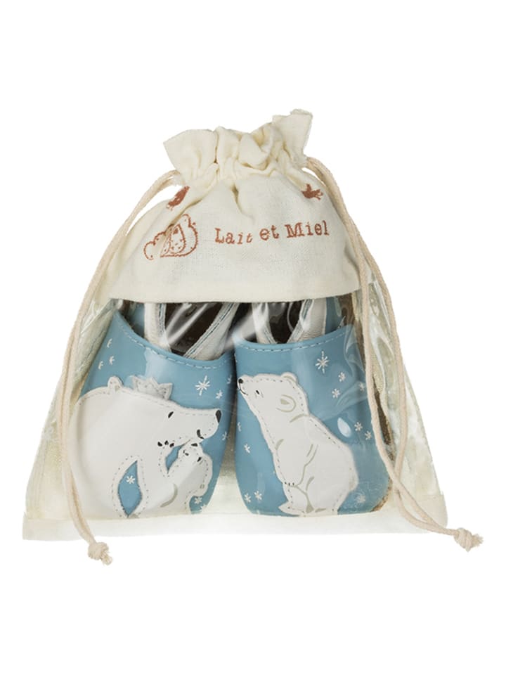 Lait et Miel Leder-Krabbelschuhe 