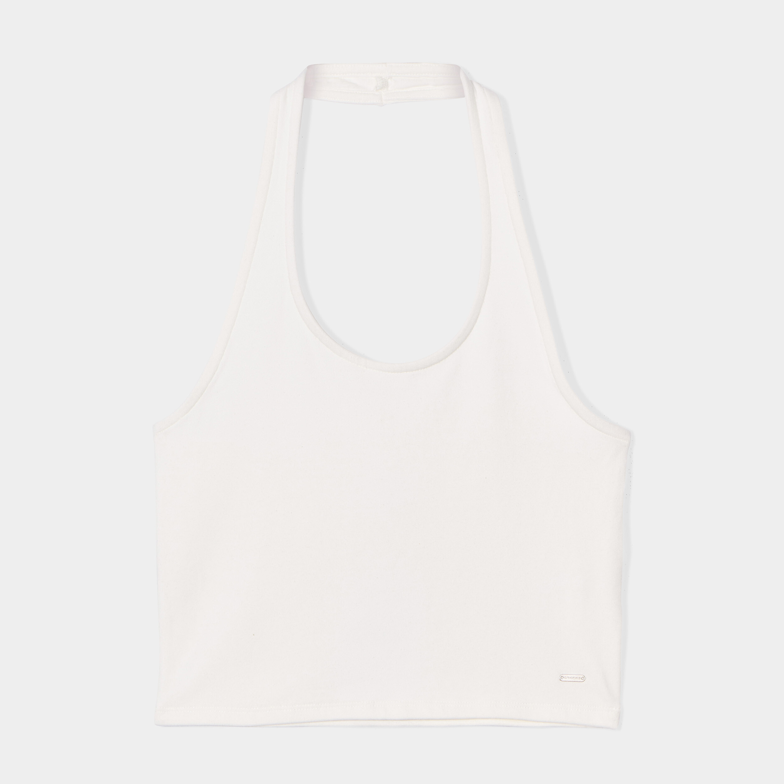 Débardeur cropped dos nu Creeks blanc femme | La Halle