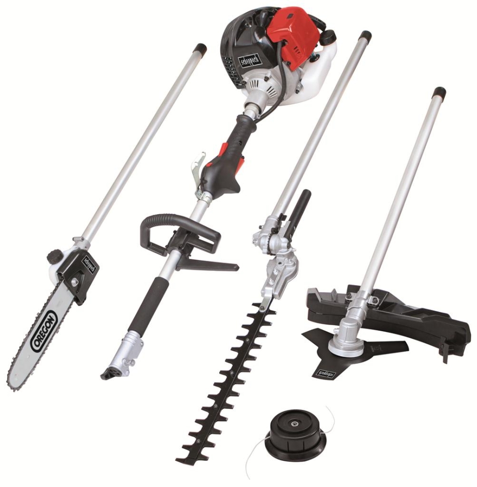 Scheppach 5904804904 MFH5200-4P Multifunktions-Gartenmaschine 51,7 cc 2-Takt