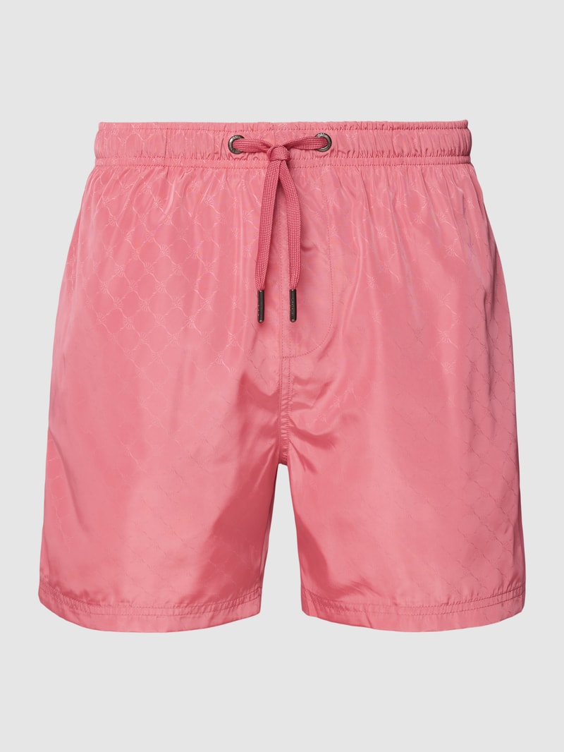 Badehose mit elastischem Bund in pink